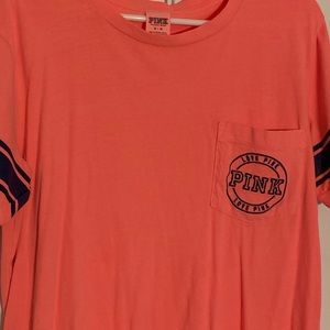 Peach colored victoria secret shirt